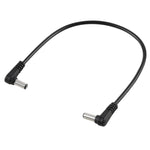 Cabo de Alimentação DC com Plugue Elbow Macho 5,5 x 2,1mm para Macho 5,5 x 2,1mm 5A 30cm, DC 12-24V