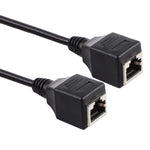Cabo de Extensão de Rede Ethernet LAN RJ45 Fêmea para Fêmea, Comprimento do Cabo: 60cm, 60cm
