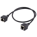 Cabo de Extensão de Rede Ethernet LAN RJ45 Fêmea para Fêmea, Comprimento do Cabo: 60cm, 60cm