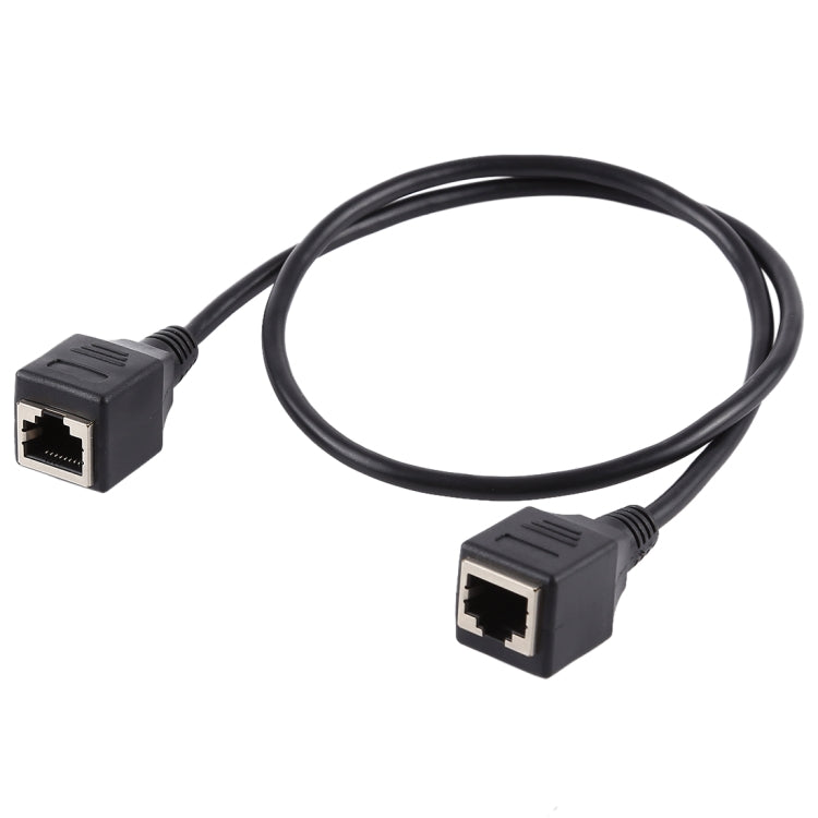 Cabo de Extensão de Rede Ethernet LAN RJ45 Fêmea para Fêmea, Comprimento do Cabo: 60cm, 60cm