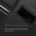 Comutador de Rede Gigabit Rápido Tenda SG105 Mini 5 Portas 1000Mbps LAN HUB, Tenda SG105 5 Portas Preto