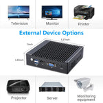 Mini PC K660G4 com Windows e Linux, Processador Intel Celeron N2840 Quad-Core 2M Cache, 1.83GHz, até 2.25GHz, 2GB RAM + 32GB SSD, 2GB+32GB