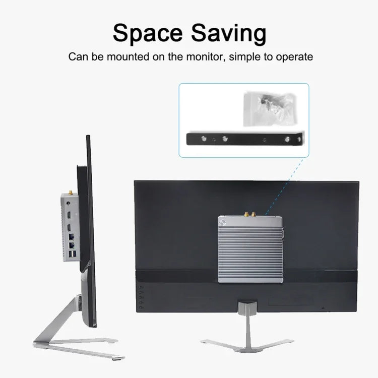 Mini PC K660S com sistema Windows e Linux, processador Intel Celeron N2840 Quad-Core 1,83-2,25GHz, 2GB RAM + 32GB SSD, 2GB+32GB