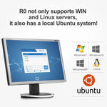 Mini PC R0 com sistema Windows e Linux, Quad Core 1,5GHz, RAM: 1GB, ROM: 8GB, Versão com cabo