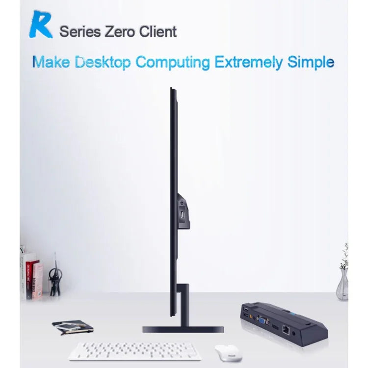 Mini PC R1 com sistema Windows, Quad Core Cortex 2,0GHz, RAM: 1GB, ROM: 8GB