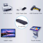 Mini PC R1 com sistema Windows, Quad Core Cortex 2,0GHz, RAM: 1GB, ROM: 8GB