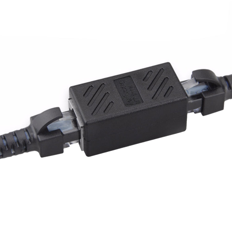 Conector de Rede Crystal Direto Cabo Principal Par Terminal Fêmea para Extensão de Interface RJ45 Dupla, 2 Portas