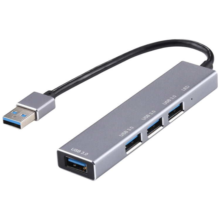 Adaptador HUB 3019 4 x USB 3.0 para USB 3.0 Liga de Alumínio com Indicador LED