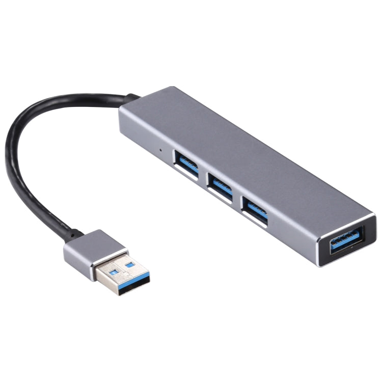 Adaptador HUB 3019 4 x USB 3.0 para USB 3.0 Liga de Alumínio com Indicador LED