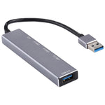 Adaptador HUB 3019 4 x USB 3.0 para USB 3.0 Liga de Alumínio com Indicador LED
