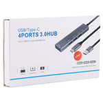 Adaptador HUB 3019 4 x USB 3.0 para USB 3.0 Liga de Alumínio com Indicador LED