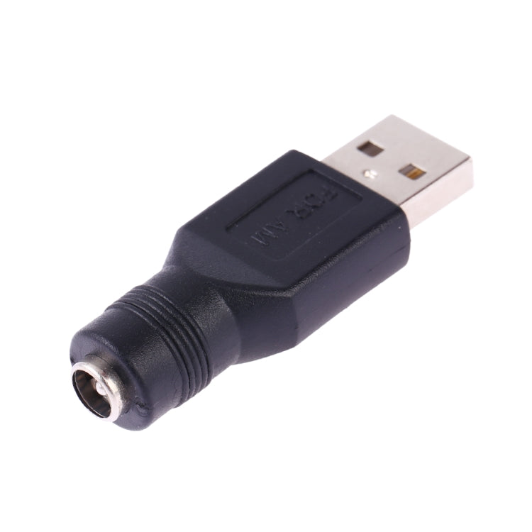 Adaptador Conector USB Macho para Plug Fêmea 5.5 x 2.1mm, USB Macho para 5.5 x 2.1mm