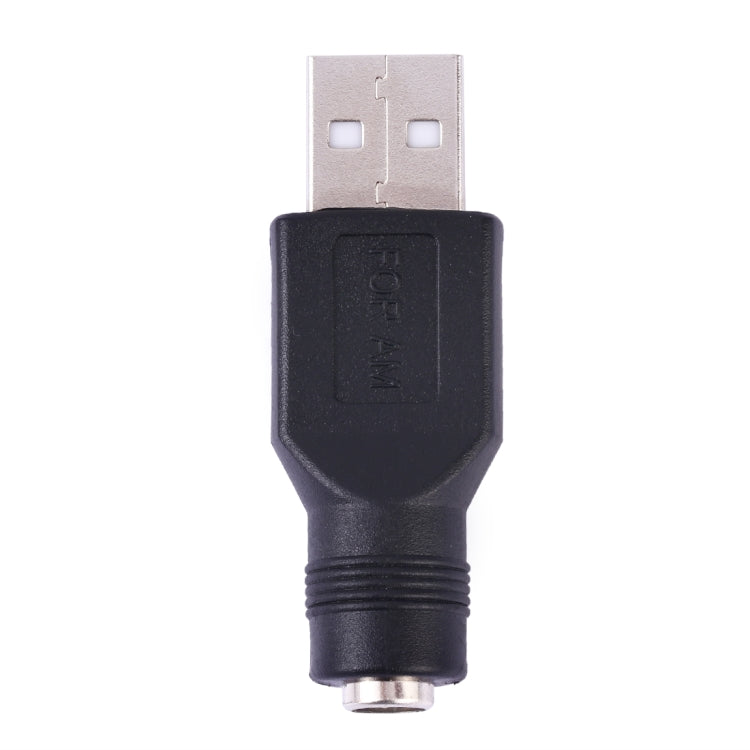 Adaptador Conector USB Macho para Plug Fêmea 5.5 x 2.1mm, USB Macho para 5.5 x 2.1mm