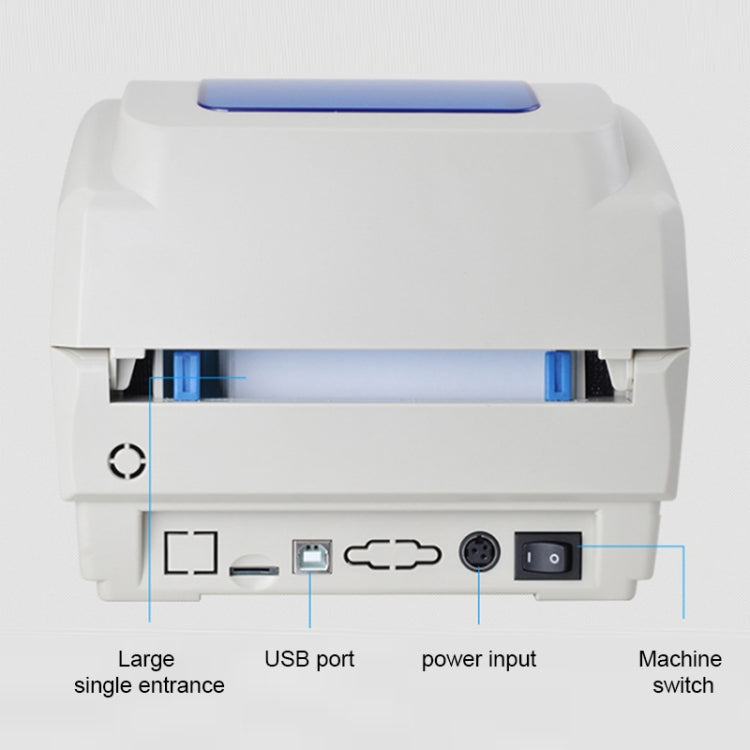 Impressora de Código de Barras Térmica com Calibração Automática e Porta USB Xprinter XP-460B, XP-460B