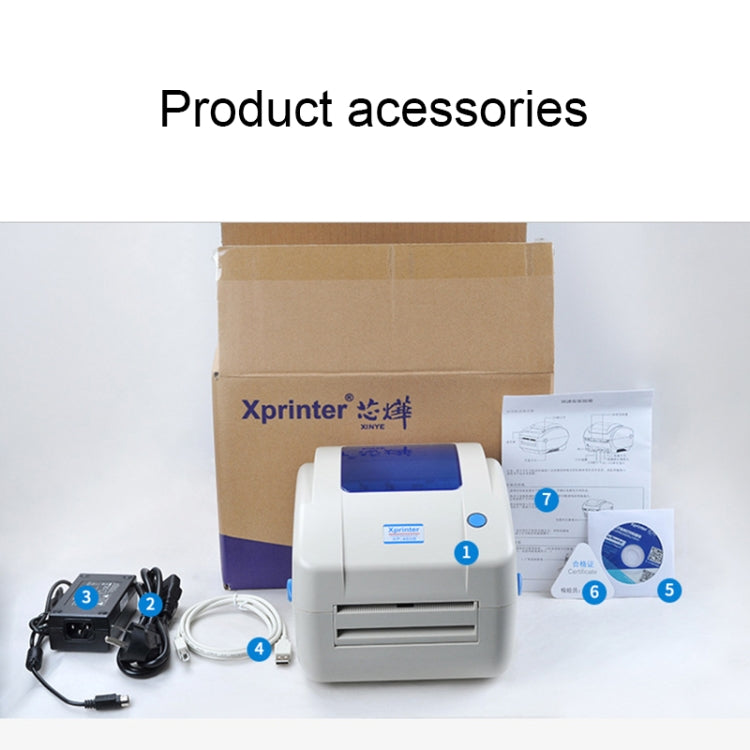 Impressora de Código de Barras Térmica com Calibração Automática e Porta USB Xprinter XP-460B, XP-460B