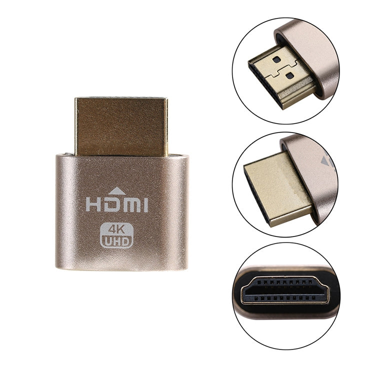 Adaptador de Ecrã Virtual VGA HDMI 1.4 DDC EDID Dummy Plug Emulador de Ecrã Headless, Rosa, Cinzento, Dourado, Vermelho, Prateado