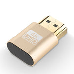 Adaptador de Ecrã Virtual VGA HDMI 1.4 DDC EDID Dummy Plug Emulador de Ecrã Headless, Rosa, Cinzento, Dourado, Vermelho, Prateado