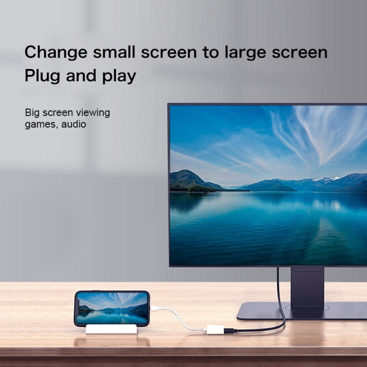 7565M Conversor de Vídeo HD 8 Pinos para 2K HDMI + Porta 8 Pinos, 7565M