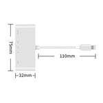 75215 Conversor de Vídeo HD 5 em 1 8 Pinos para HDMI + Slot para Cartão SD + Slot para Cartão TF + USB + Porta de Carregamento 8 Pinos, 75215