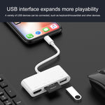 75215 Conversor de Vídeo HD 5 em 1 8 Pinos para HDMI + Slot para Cartão SD + Slot para Cartão TF + USB + Porta de Carregamento 8 Pinos, 75215