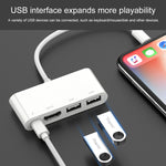 75216 Conversor de Vídeo HD 4 em 1 8 Pinos para HDMI + Carregamento 8 Pinos + 2 Portas USB, 75216