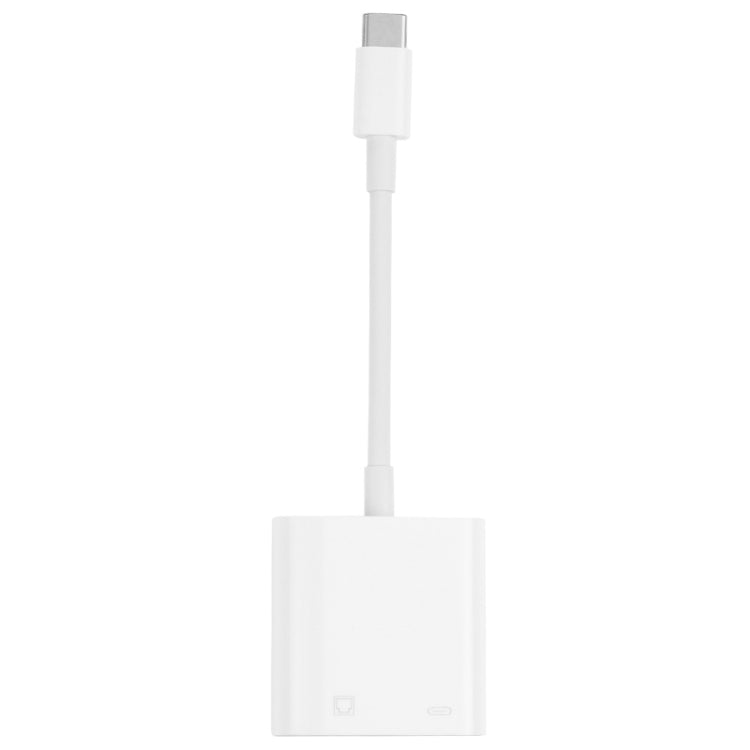 Adaptador NK-1035 TC 2 em 1 USB-C / Type-C macho para Ethernet + Type-C Power fêmea, NK-1035 TC