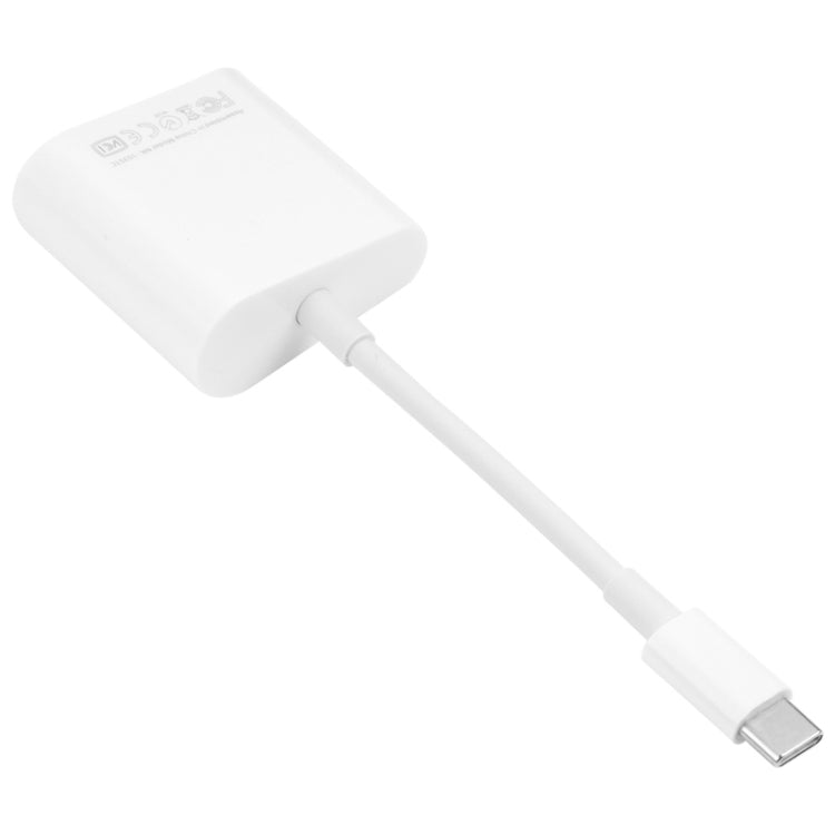 Adaptador NK-1035 TC 2 em 1 USB-C / Type-C macho para Ethernet + Type-C Power fêmea, NK-1035 TC