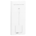 Adaptador NK-1035 TC 2 em 1 USB-C / Type-C macho para Ethernet + Type-C Power fêmea, NK-1035 TC