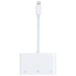 NK-107 Adaptador 3 em 1 Macho 8 Pinos para USB + Ethernet 1000M + Energia 8 Pinos Fêmea, NK-107