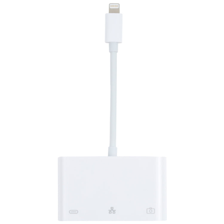 NK-107 Adaptador 3 em 1 Macho 8 Pinos para USB + Ethernet 1000M + Energia 8 Pinos Fêmea, NK-107