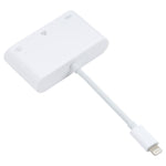 NK-107 Adaptador 3 em 1 Macho 8 Pinos para USB + Ethernet 1000M + Energia 8 Pinos Fêmea, NK-107