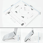 Suporte para Portáteis de Uso Geral com Dissipação de Calor Aumentada, Estilo: com Suporte para Telemóvel com Rotação, Estilo: com Suporte para Telemóvel com Rotação