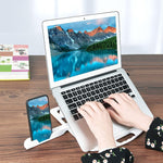 Suporte para Portáteis de Uso Geral com Dissipação de Calor Aumentada, Estilo: com Suporte para Telemóvel com Rotação, Estilo: com Suporte para Telemóvel com Rotação