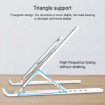 Laptop Stand Desktop Raise Bracket Cooling Base Lifting Holder Foldable, Pro-8