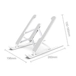Suporte Elevatório para Portátil de Secretária com Base de Arrefecimento Dobrável, Pro-8