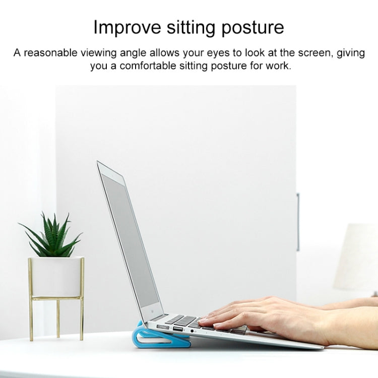 2 Peças de Suporte Simples para Computador Portátil com Altura Ajustável e Base de Dissipação de Calor