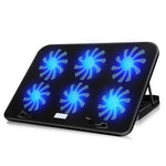 Base para Computador Portátil ICE COOREL com Seis Ventoinhas Silenciosas e Dissipador de Calor, Estilo: Normal, Estilo: Normal