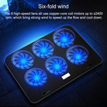 Base para Computador Portátil ICE COOREL com Seis Ventoinhas Silenciosas e Controlo de Velocidade, Estilo: Topo de Gama, Estilo: Topo de Gama