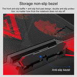 Suporte para Computador Portátil com Radiador de Cinco Núcleos e Duas Portas USB