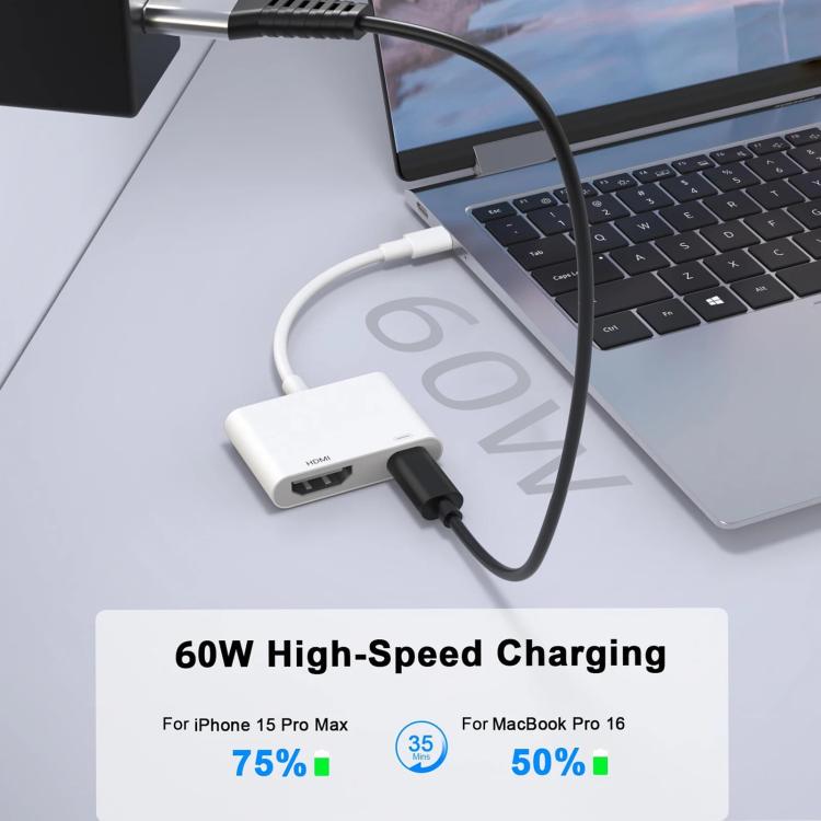 Conversor de Vídeo USB-C/Tipo-C para HDMI+USB-C/Tipo-C, Tipo-C 4K/30HZ