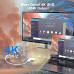 Conversor de Vídeo USB-C/Tipo-C para HDMI+USB-C/Tipo-C, Tipo-C 4K/30HZ