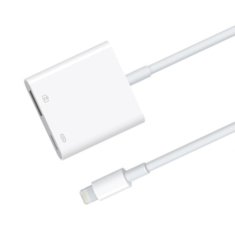Cabo de Carregamento e Dados 11cm 8 Pinos Macho para USB & 8 Pinos Adaptador Leitor de Câmara, Suporta Sistema iOS 9.2 ou Superior