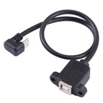Cabo conector USB-C / Tipo-C macho para porta de impressão quadrada tipo B fêmea, Tipo-C para tipo B quadrado