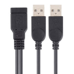 Cabo USB fêmea para 2 USB macho, Comprimento: cerca de 30cm
