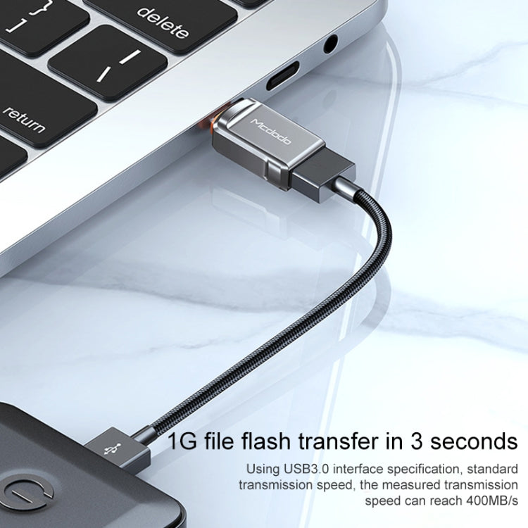 Conversor OTG MCDODO USB 3.0 fêmea para USB-C / Type-C macho para pen USB, USB-C / Type-C