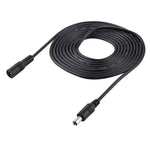 Cabo de extensão de ficha de alimentação DC fêmea para macho 5,5 x 2,1mm 22AWG de 2m para portátil, 2m 5,5 x 2,1mm
