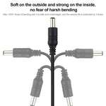 Cabo de extensão de ficha de alimentação DC fêmea para macho 5,5 x 2,1mm 22AWG de 2m para portátil, 2m 5,5 x 2,1mm