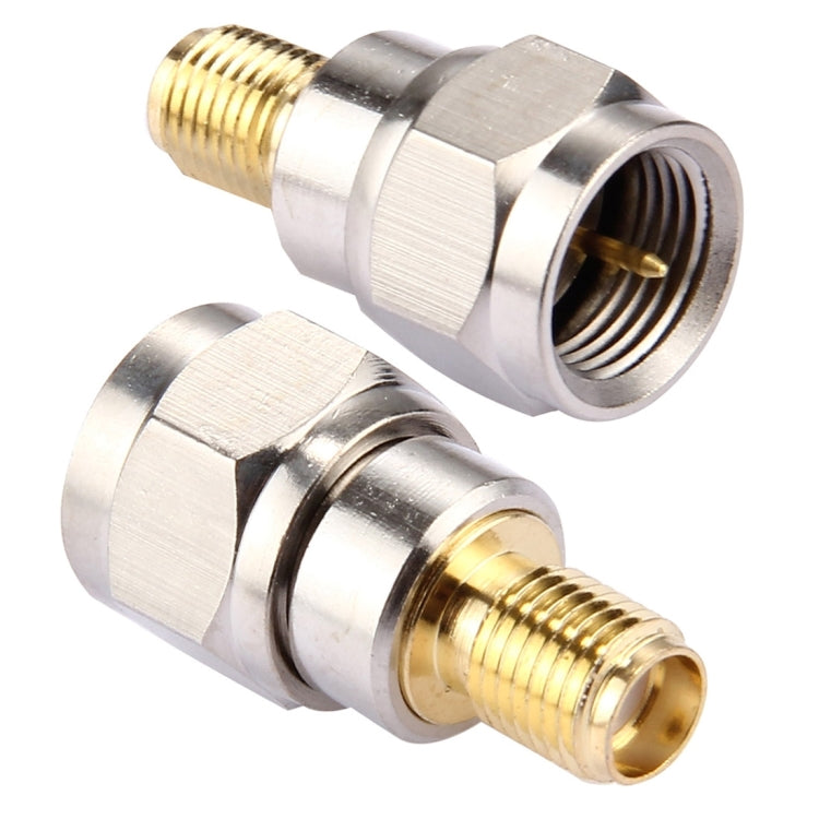 2 unidades de conector F macho para SMA fêmea, 2 unidades F macho para SMA fêmea