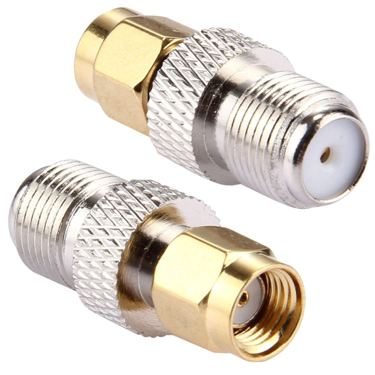 2 unidades de conector F fêmea para RP-SMA macho, 2 unidades F fêmea para RP-SMA macho