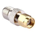 2 unidades de conector F fêmea para RP-SMA macho, 2 unidades F fêmea para RP-SMA macho